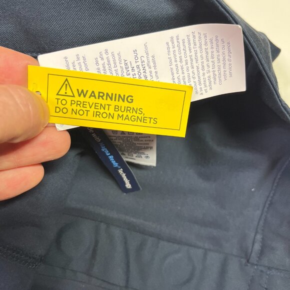 Lands' End Women's Size 14 School Uniform Skort Skirt Navy Blue Magnet Buttons - Picture 3 of 7